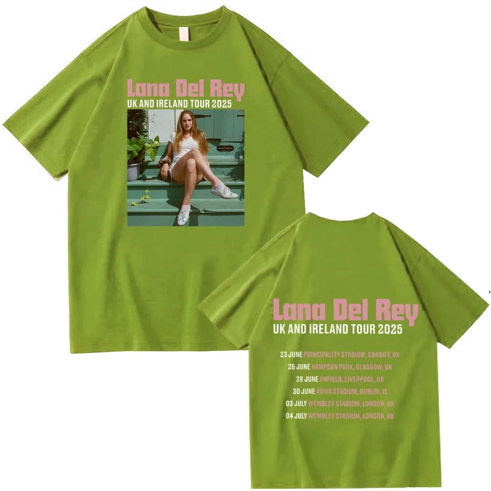 Lana Del Rey Uk And Ireland Stadium Tour 2025 Shirt O-Neck Short