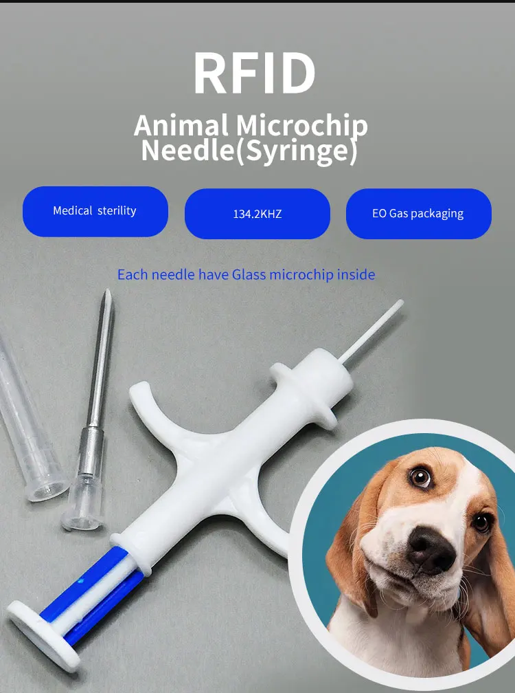 Separated Animal Needle FDX-B Pet ID Tag Animal Microchip