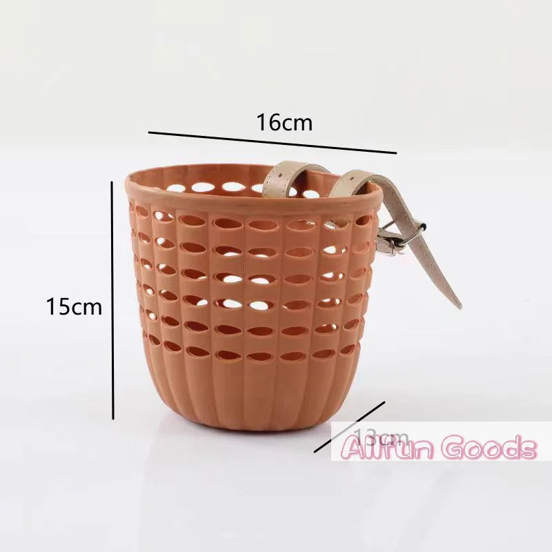 Children's Durable Handlebar Bike Basket with Adjustable Straps