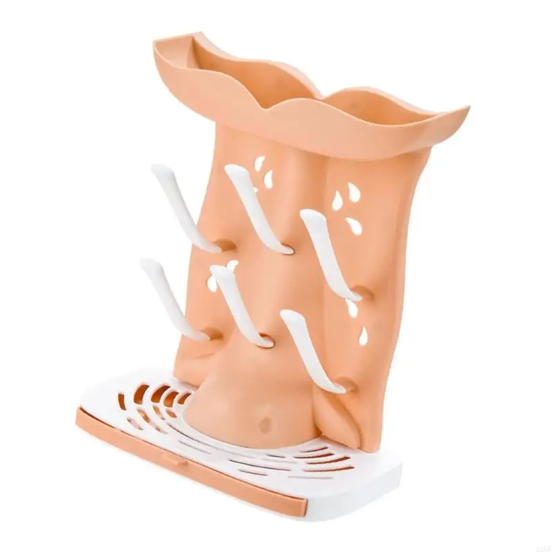 Baby Bottle Drying Rack Space Saving Baby Bottle Rack for Countertop Organize 425F
