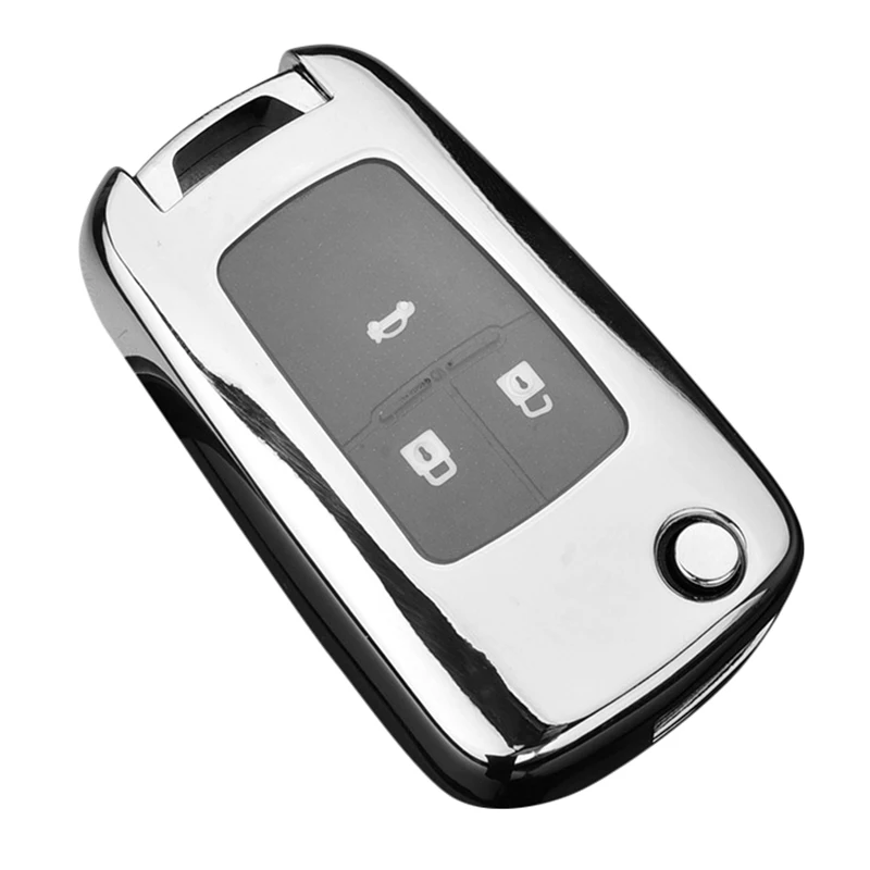 

Soft TPU Car Remote Key for Cruze Aveo Sail Captiva Opel (Silver