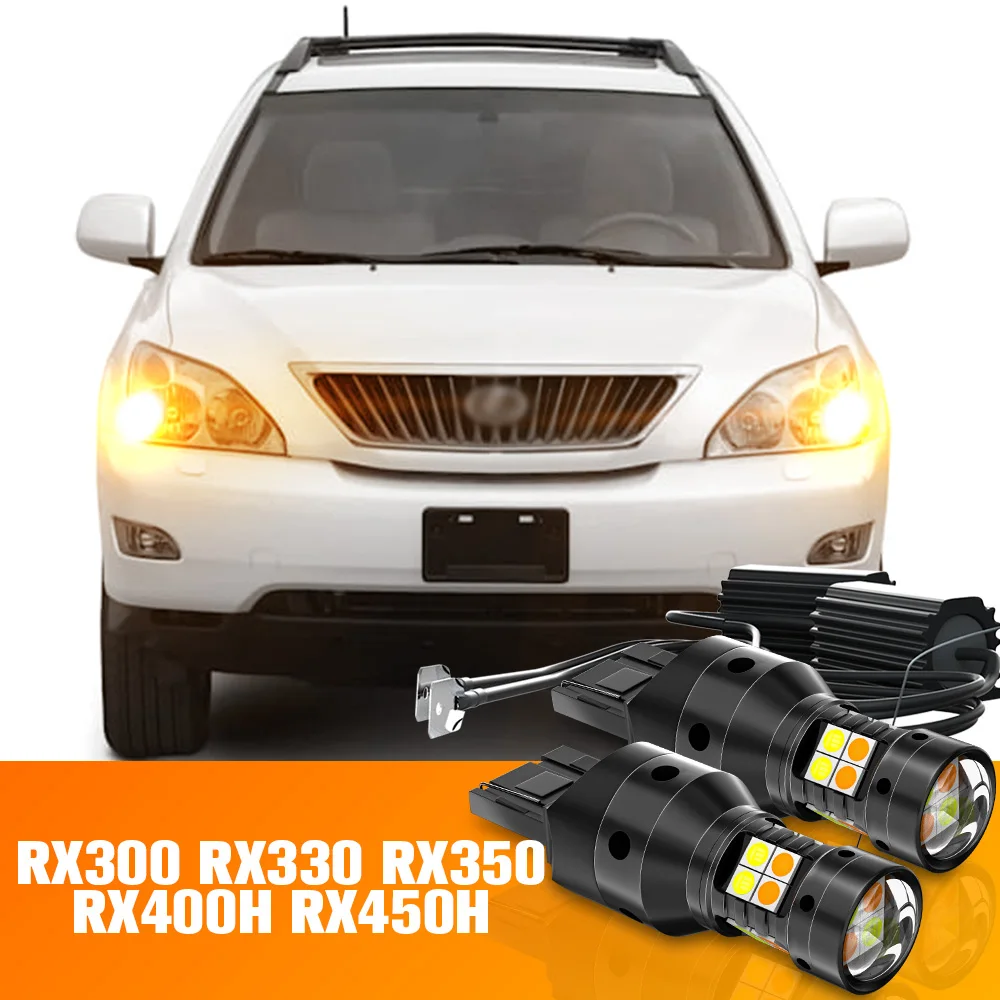 2pcs Dual Mode LED Turn Signal+Daytime Running Light DRL Accessories