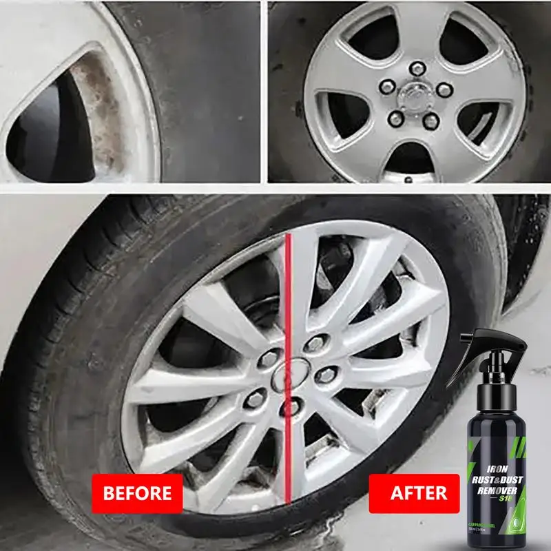 50/100ML Iron Remover Protect Wheels And Brake Discs From Iron Dust Rim Rust Cleaner Auto Detail Chemmical Car Care