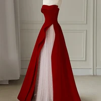 Luxury Elegant Tulle Strapless Long Evening Prom Dresses for Women Summer Elegant Formal Quinceanera Party Ball Gown Dress - Image 4