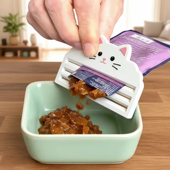 Spremi-cibo per gatti / Estrae efficacemente il cibo dai sacchetti / Garantisce zero sprechi / Alimentazione igienica / Funzionamento semplice / Ideale per sacchetti di cibo