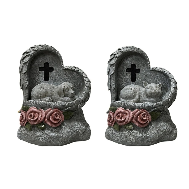 E15D Dog Pet Loss Bereavement Gift Garden Stones Memorials Pet Engraved Grave Marker