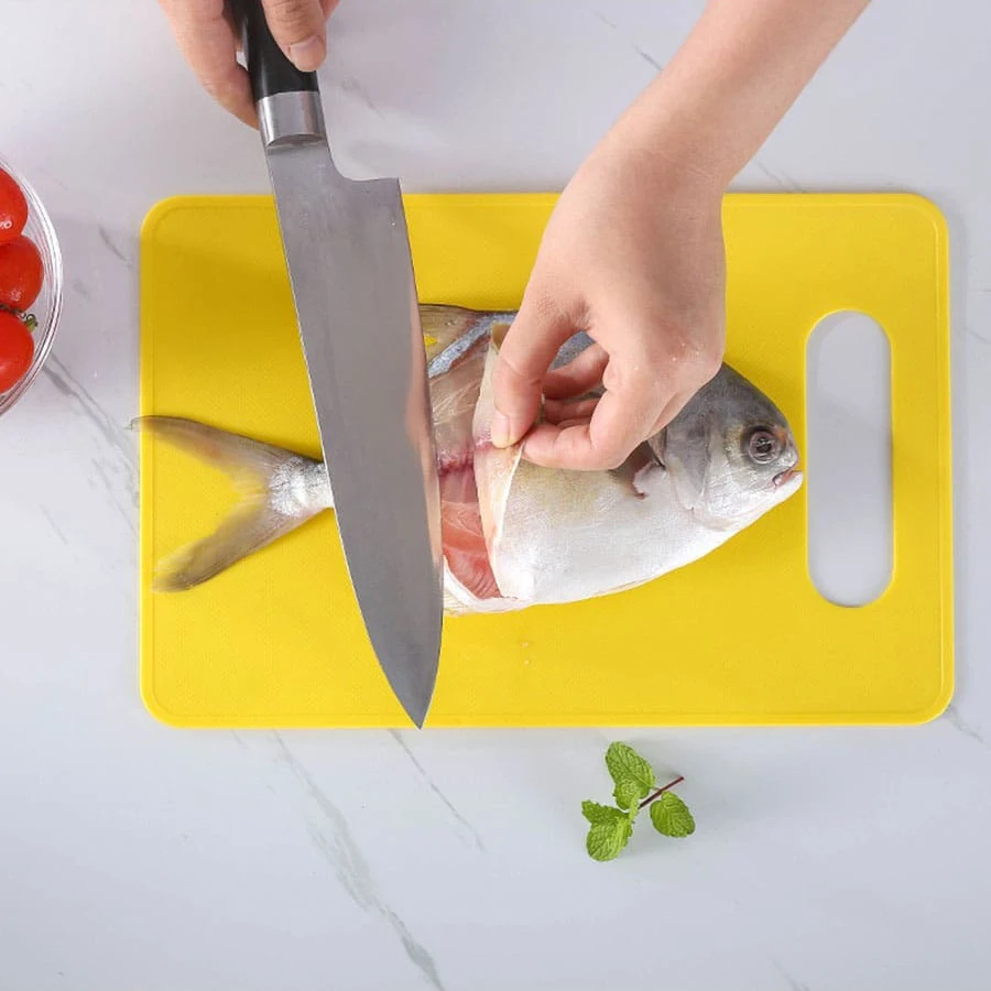 1PC classification PP cutting board Multi-functional kitchen household can hang light non-slip vegetable and fruit cutting board Kitchen
