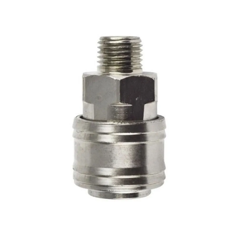 

Euro Air Line Hose Compressor Connector Fitting Female Metal Quick Release 1/4"BSP Male Thread For Pneumatic Tools