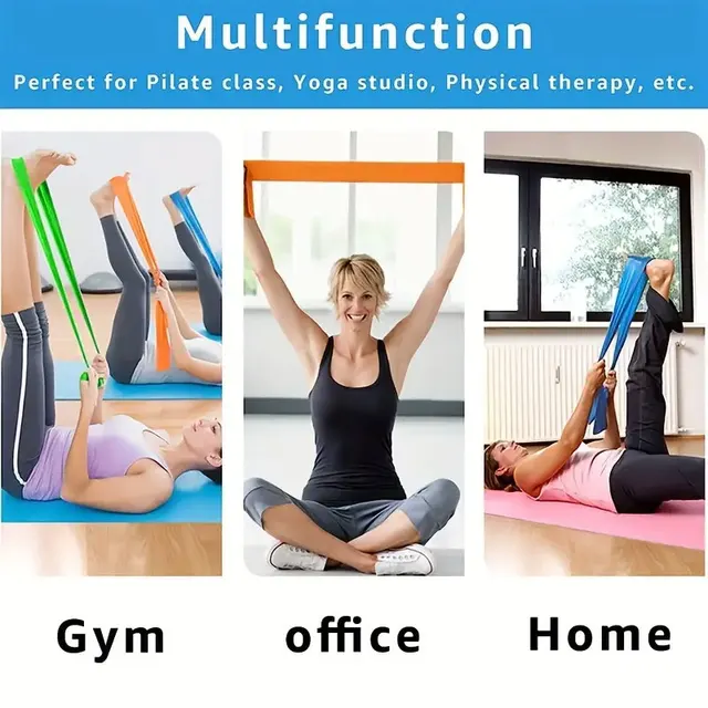 3/4/6 sets of yoga resistance bands, TPE elastic stretching bands with four resistance levels, and exercise equipment for fitnes 4