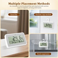 Thermomètre de réfrigérateur avec écran LCD, alarme de température et d'humidité domestique, Suspension étanche pour congélateur et réfrigérateur 5