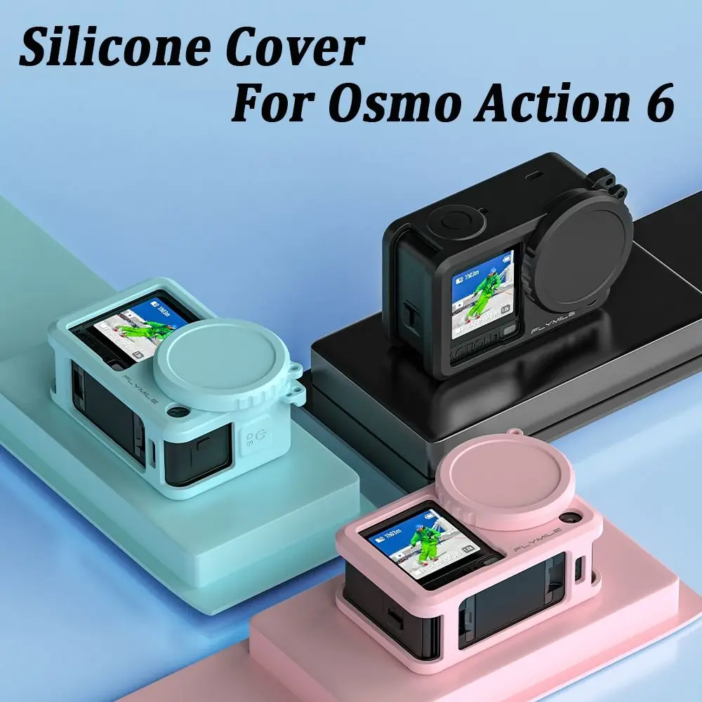 Silicone Protective Anti-Scratch Shockproof Case with Lens Cap and Anti-Lost Rope