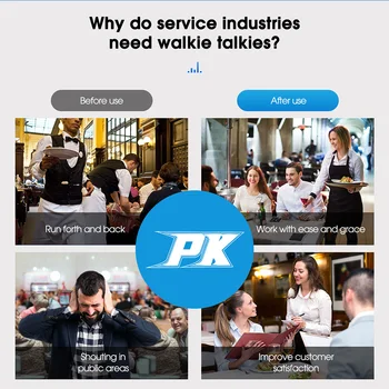 Retevis RT622 Walkie Talkie 6 Pcs Restaurant Professional Radios PMR Mini Walkie Talkie Kit Communication Radio Intercom Two-way 5