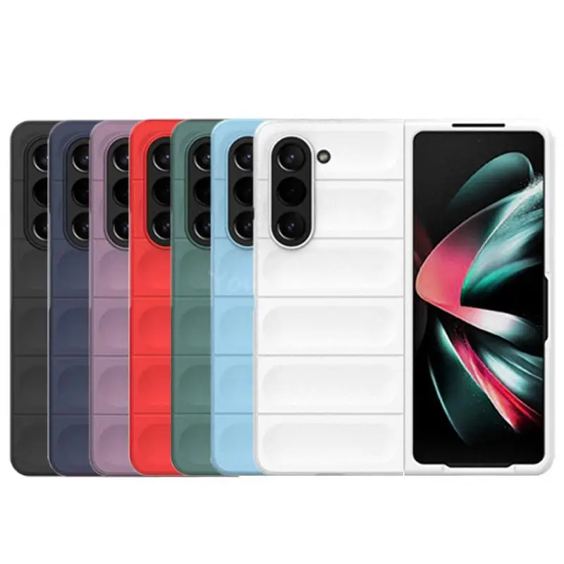 Per Samsung Galaxy Z Fold 5 Custodia In Silicone Pc Capa Samsung Z Fold Flip 5 4 3 Custodia Protettiva Per Telefono Custodia Anti-Goccia Z Fold 5 Cove