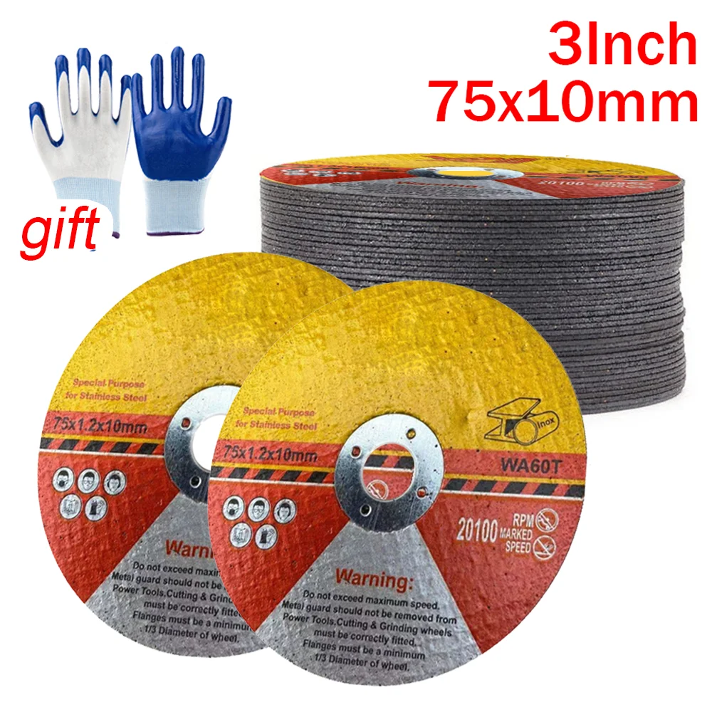 350PcsAngleGrindingWheelWoodDiscs75mm3InchMetalSteelGrinding