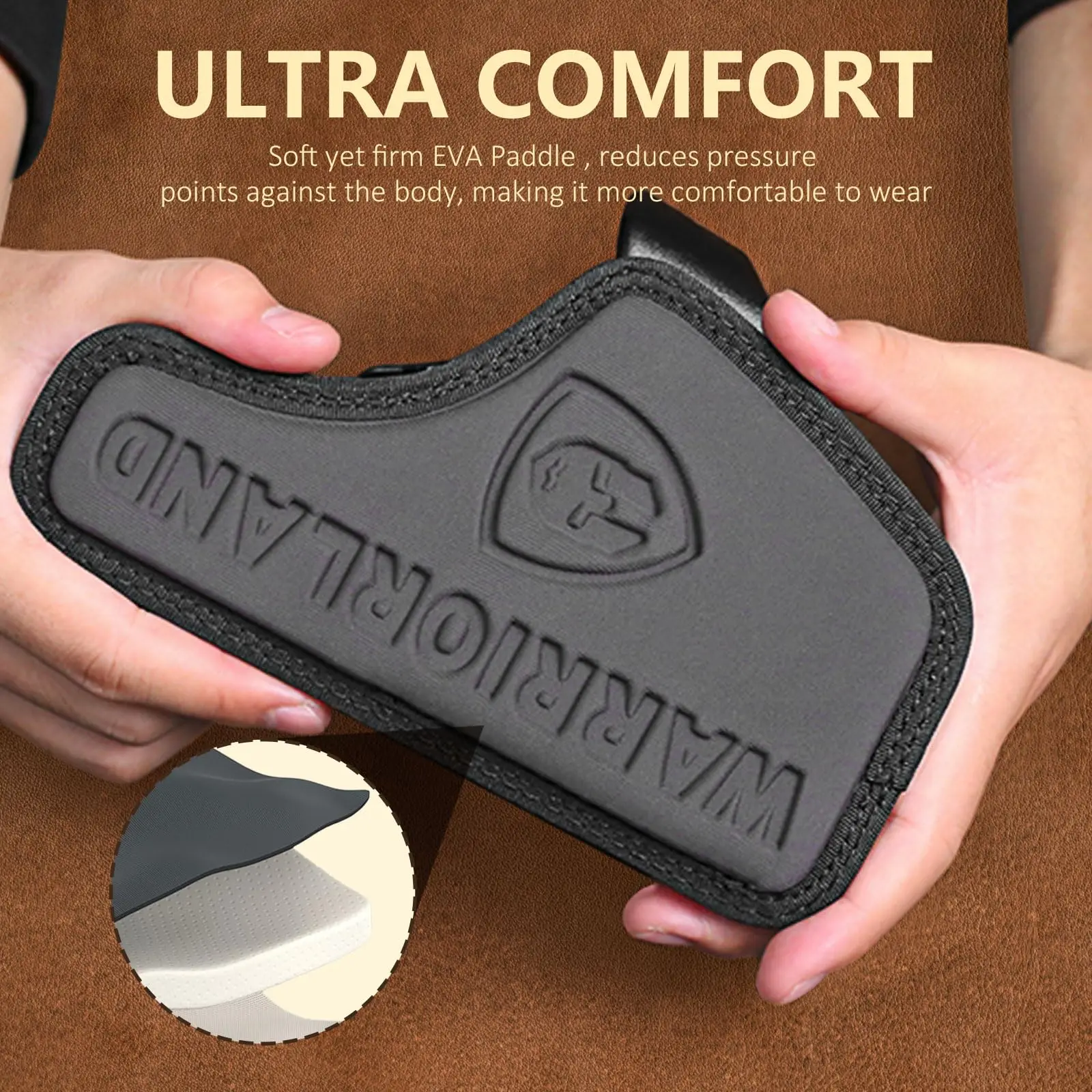 IWB Compatible with G17/19/22/23 Gen 3-5,G31/32 Gen 3-4,G19X/44/45,Concealed Carry,Leather Holster Right Hand