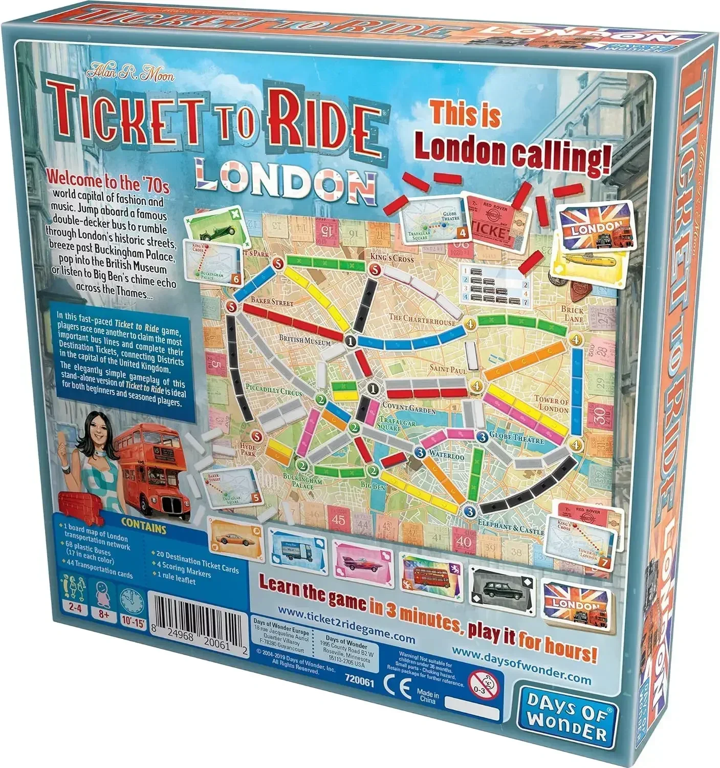 Ticket to Ride London Board Game English Family Multiplayer Friends Party Play Cards Game Plot Collection Toys Gifts 2