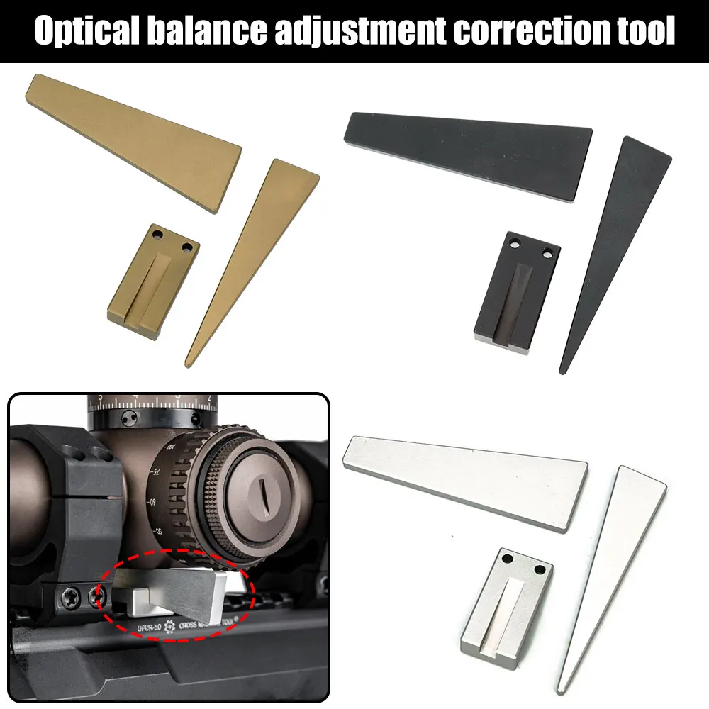 

VASTFIRE 3pcs Defense Optical Leveler COMBO Tool Rifle Scope Fine Adjustment Aluminum Kit Optical Adjust Leveling Scopes Mounted