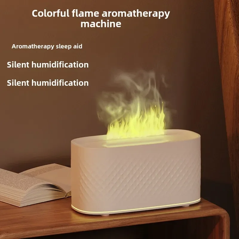 160ML Flame Air Humidifier USB Aromatherapy Machine Silent Large Mist Spray Aroma Diffuser Essential Oil For Home Bedroom Gift 2