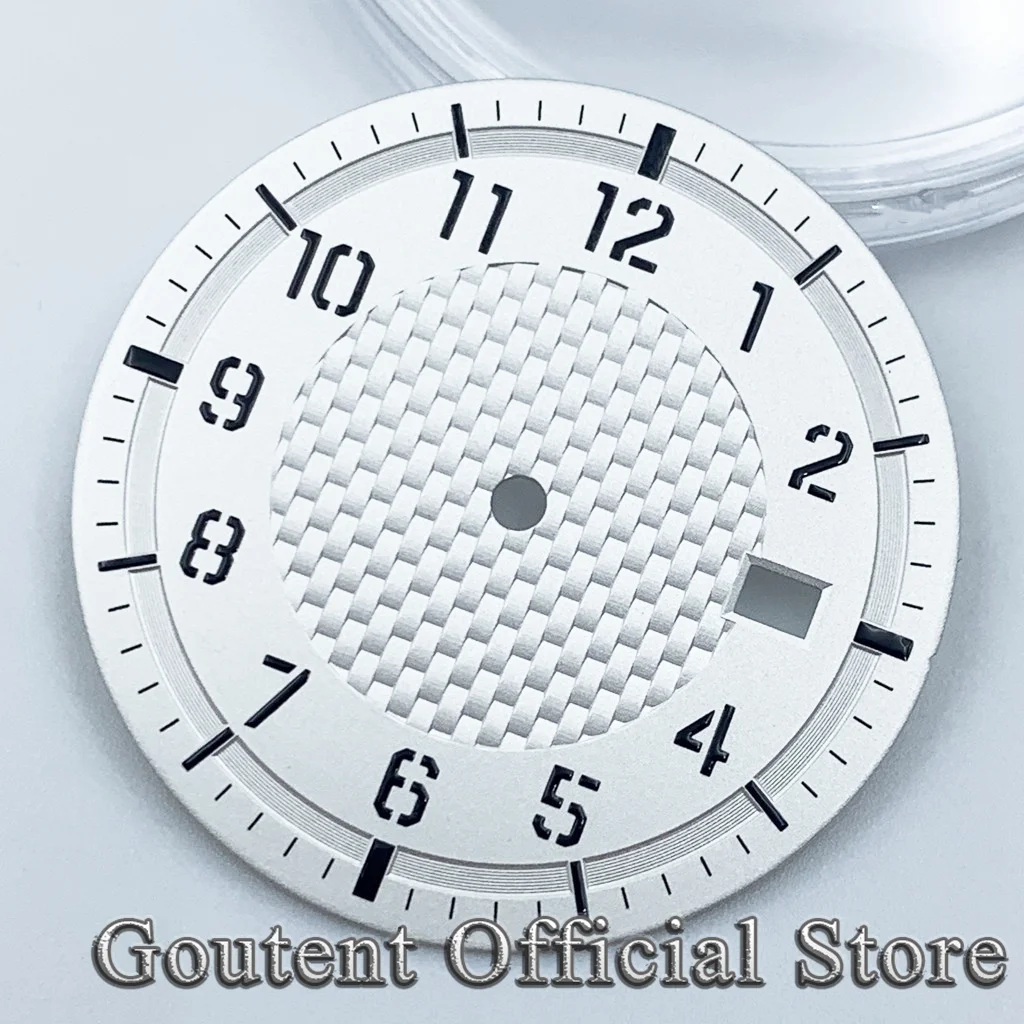 34mm Sterile Dial Black Gray Green White Watch Dial Fit NH35 Automatic Movement Watch Faces Watch Dial Accessories Watch Face Accessories