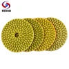 RIJILEI 4 Pcs/Lot 4 Steps Super Marble Polishing Pads 4 Inch Stone Polishing Pads for Granite Wet Flexible Polishing Pad WPD06