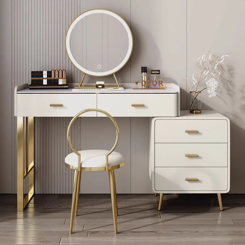 

Study Nordic Dressers Living Room Cosmetic Modern Mirror Standing Luxury Dressers Vanity Mesa De Maquillaje Home Furniture HDH