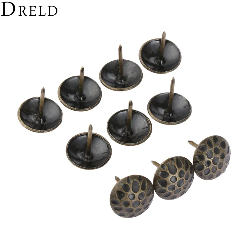 Upholstery Nail 10pcs Upholstery Nail Tachas Furniture Fittings Jewelry Box Sofa Decorative 19*20mm