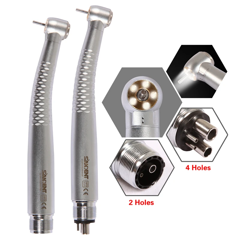

Yabangbang Dental 5 светодиодный ная лампа оптоволоконный электронный генератор наконечник высокоскоростная Кнопка турбина с 2/4 отверстиями