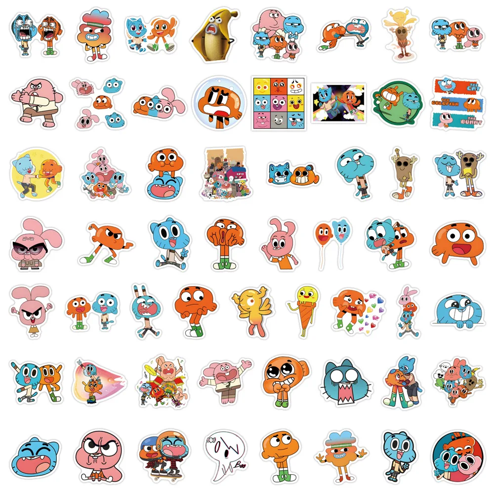 57pcs 놀라운 구슬공의 세계 스티커 다윈 구슬공 DIY 스티커 스크랩북킹 휴대폰 수하물 스케이트보드 방수 데칼