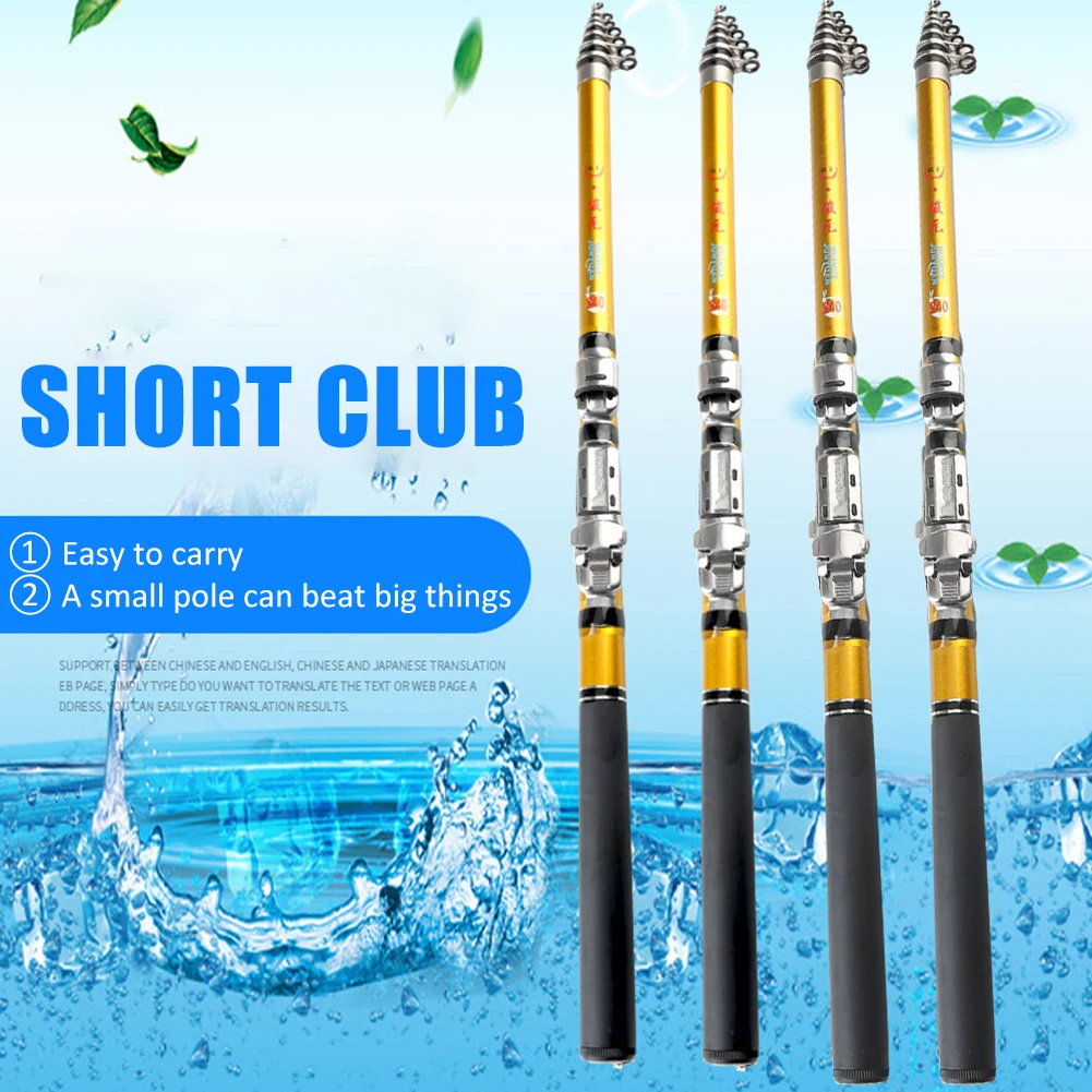 Portable Mini Telescopic Fishing Rod Carbon Fiber1.5/1.8/2.1/2.4m