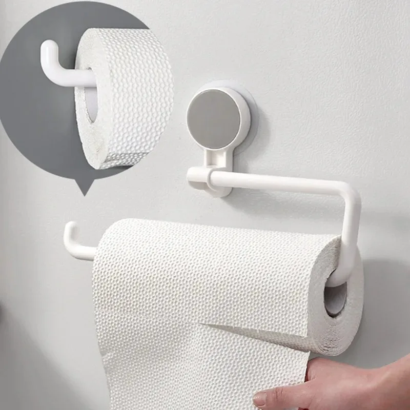 Paper Towel Holder Kitchen Sticke Rack Roll Holder For Bathroom Towel Rack Decoration Tissue Shelf Organizer toilet paper holder toilet paper rack toilet roll holder