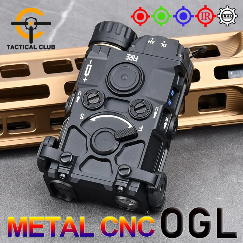 Wadsn Airsoft Eotec Ogl Puntatore Laser Red Dot Green Infrared Ir Laser Sight Strobe Arma Torcia Softair Ogl Metal Miring