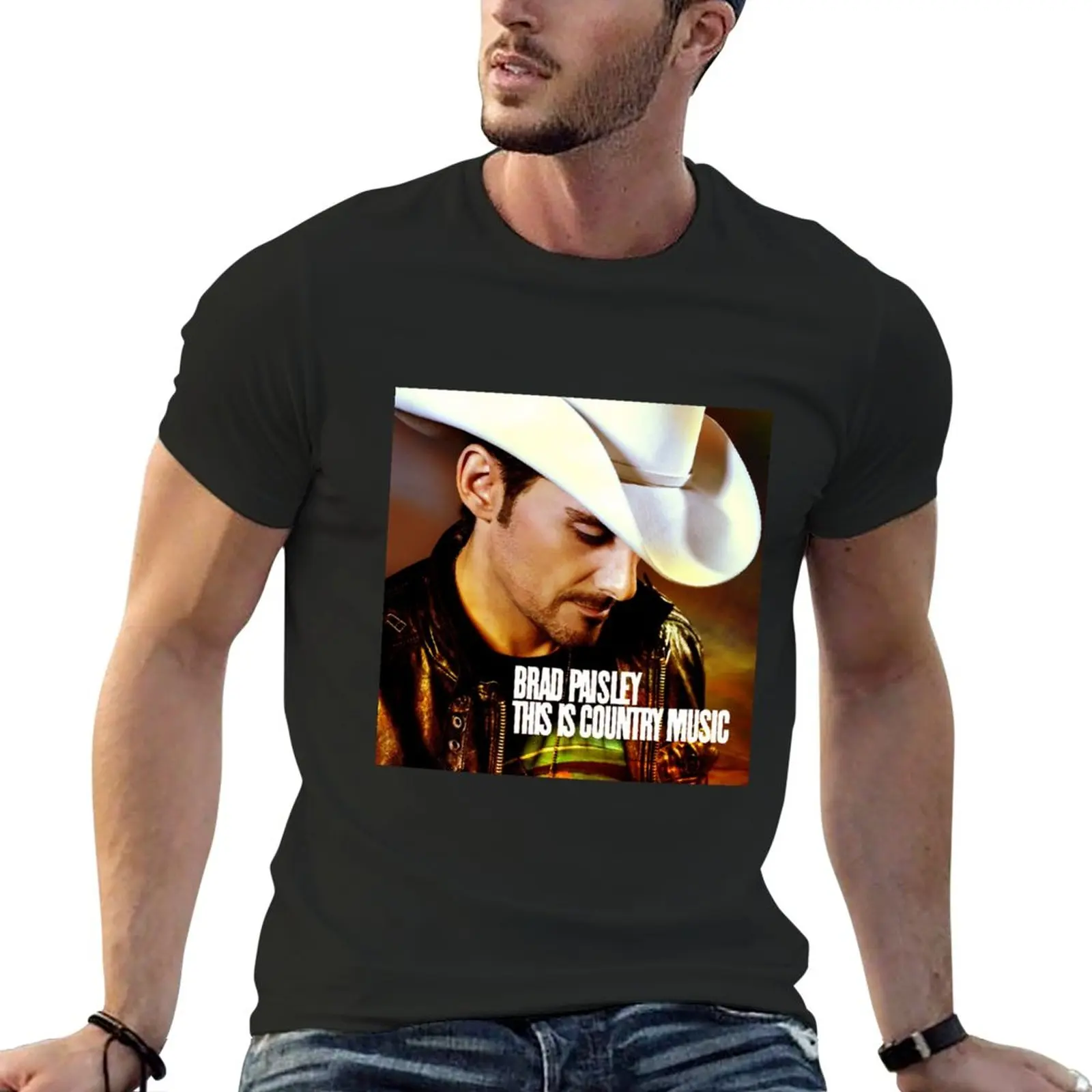 

New Brad Paisley This is country music T-Shirt heavyweight t shirts hippie clothes mens graphic t-shirts big and tall