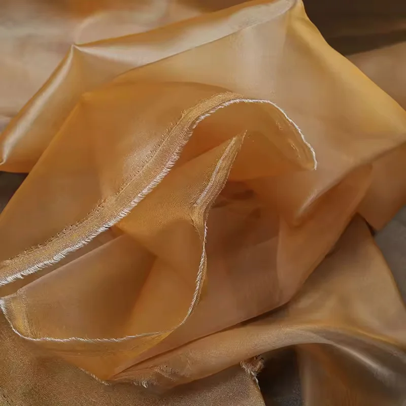 Elegant Sage Green Matte Sheer Organza Fabric for Bridal and Formal Wear