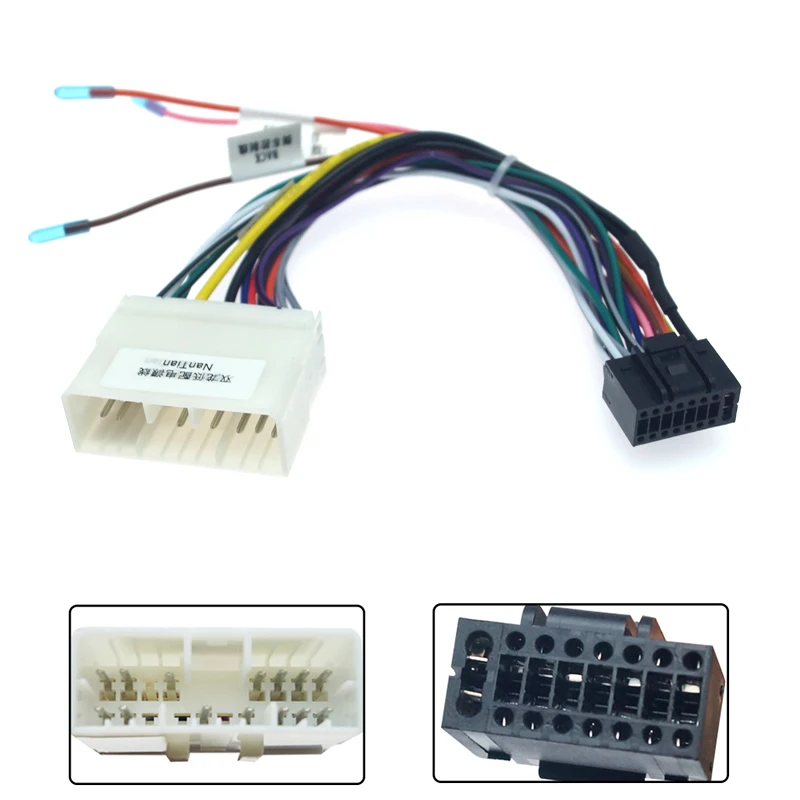 Android 16PIN Car radio Power Cable Adapter For Ssangyong Korando