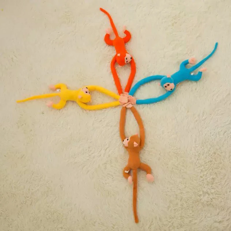 60cm 긴 팔 꼬리가 달린 원숭이 인형 커튼  수면용 동물 장난감 자동차 장식 발렌타인데이 선물