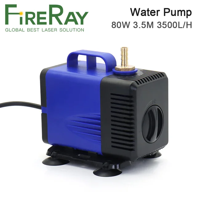 Fireray Submersible Water Pump 80W 3.5M 3500L/H IPX8 220V for CO2 Laser Engraving Cutting Machine 1