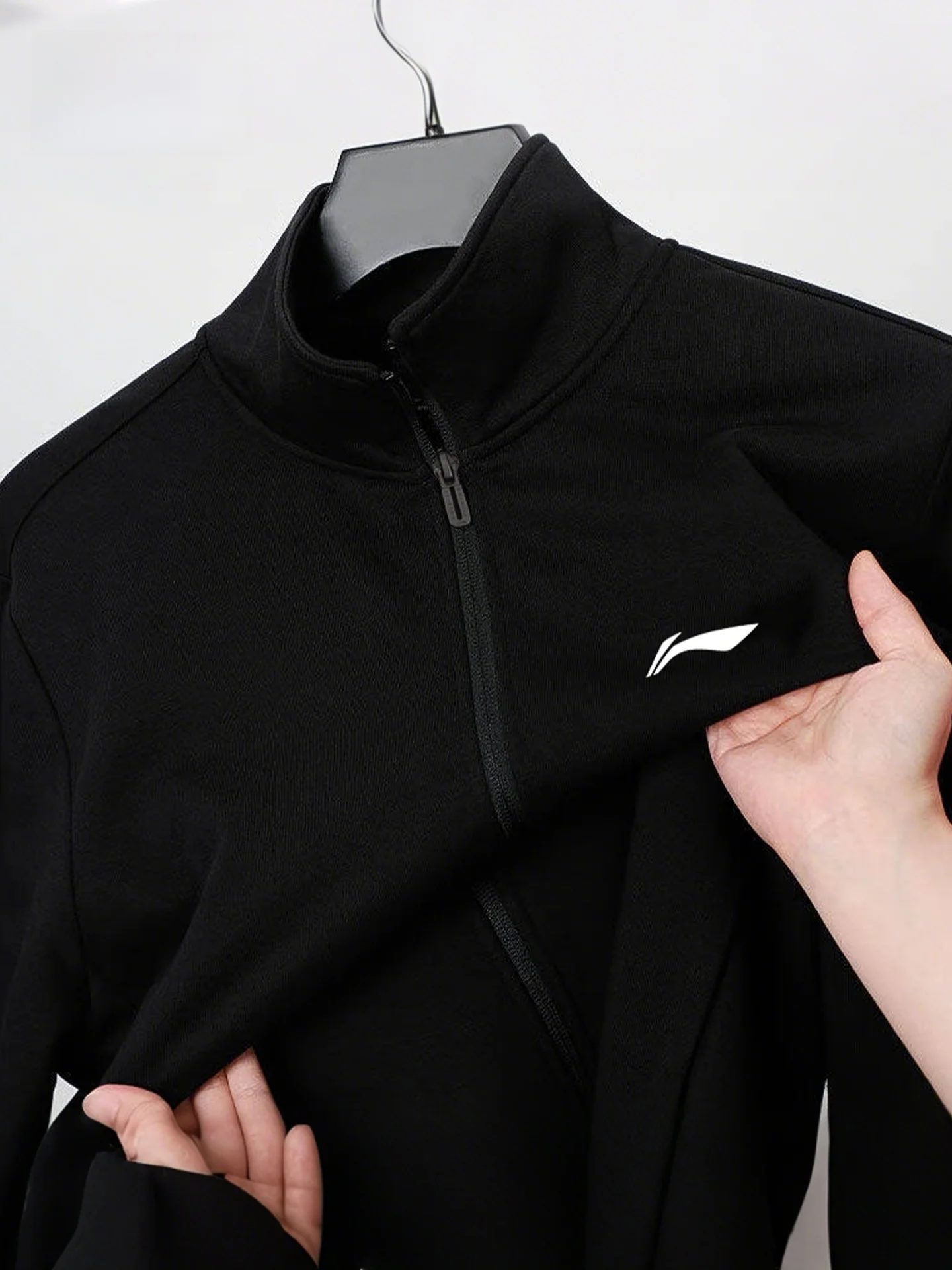  남성용 스포츠 자켓 봄 가을 새로운 스타일 블랙 스탠드 칼라 오픈 가디건 코트 청소년 스포츠 방풍 따뜻한