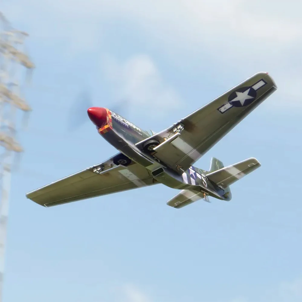 MinimumRC P51 420mm Wingspan RC Airplane Fighter with Retractable Landing Gear KIT + Motor 3