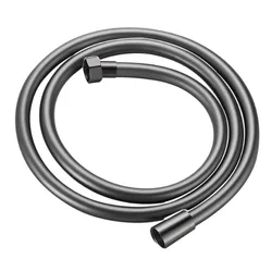 Durable Stainless Steel Flexible Shower Hose - Adjustable Length Bath Accessory (PVC Grey-2m)