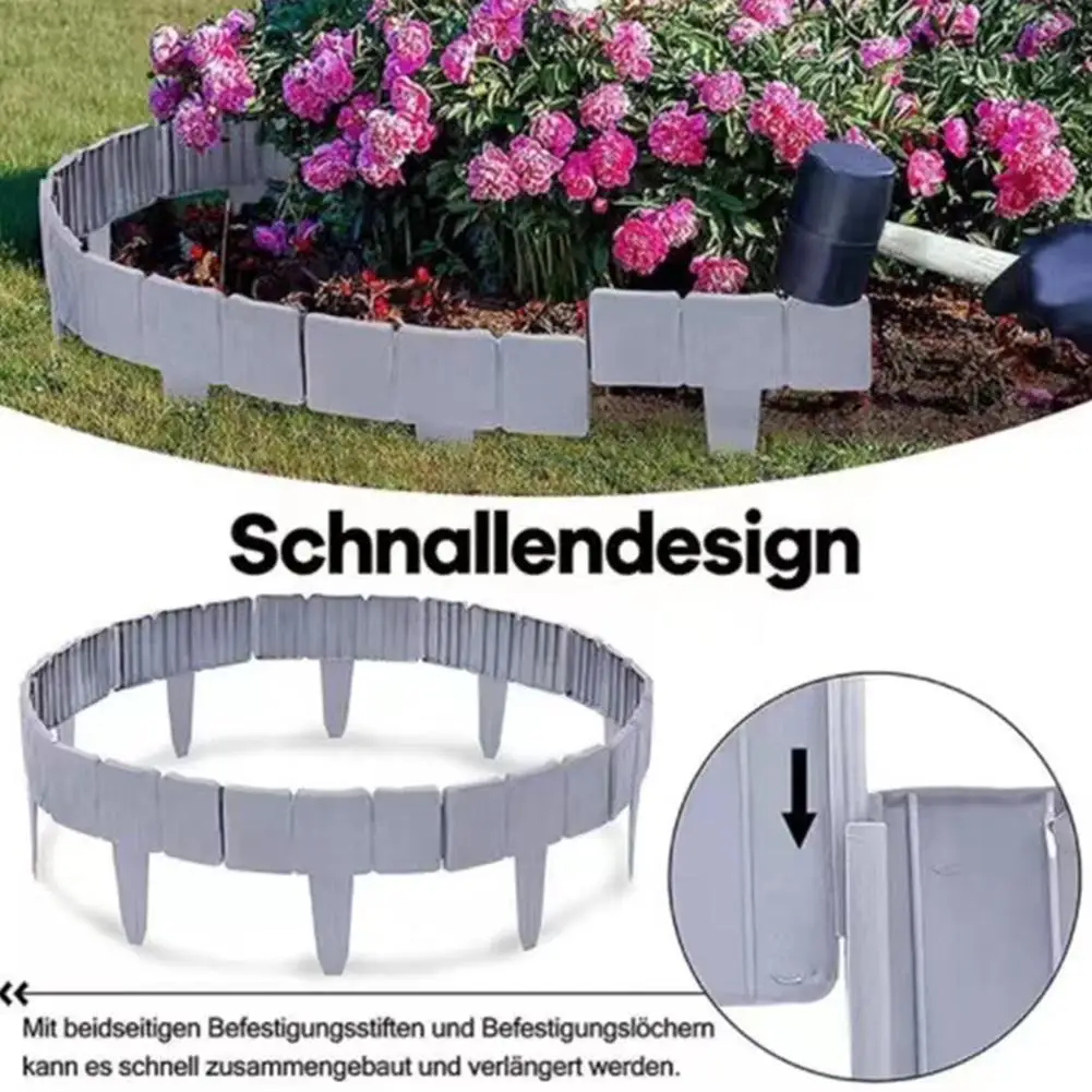 

Garden Palisade Imitation Stone Plant Support Stake Ground Plug Decorative Fence For Courtyard Garden Decoration Garden Bor Z4n7