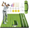 5x4ft Thickened Golf Hitting Mat Indoor & Outdoor, Premium Dual Turf Golf Practice Swing Training Mat, Country Club Elite Golf M 1