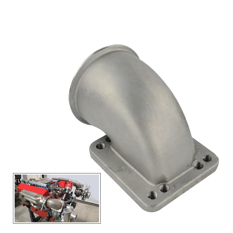 

Для T3 T4 турбо-фланец 3 дюйма нержавеющая сталь Vband 90 градусов локоть адаптер литая Новинка