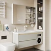 2025 New Modern Minimalist Intelligent Bathroom Vanity Cabinet Built-in Washing Drying Machine Includes Mirror Wash Basin Y2452 6