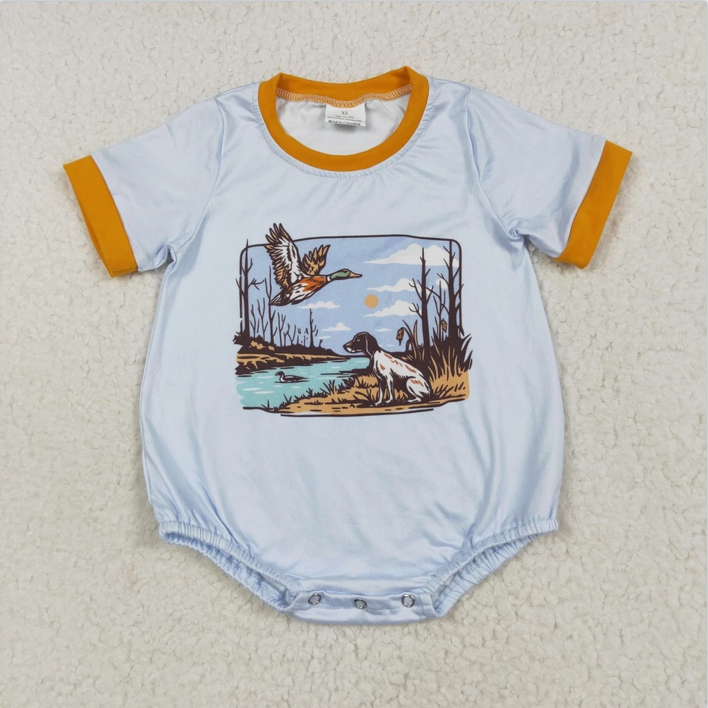 Boys Excavator Bubble Romper 5