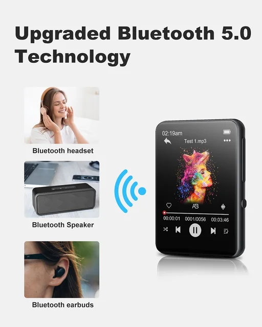 Ipod Classic RUIZU 64GB MP3 Player With Bluetooth Speaker