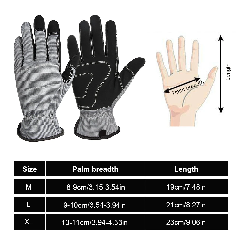 Gardening Gloves Thorn Proof Gloves Rose Pruning Garden Gloves Touchscreen Yard Work For Digging, Planting, Pruning work gloves gardening gloves