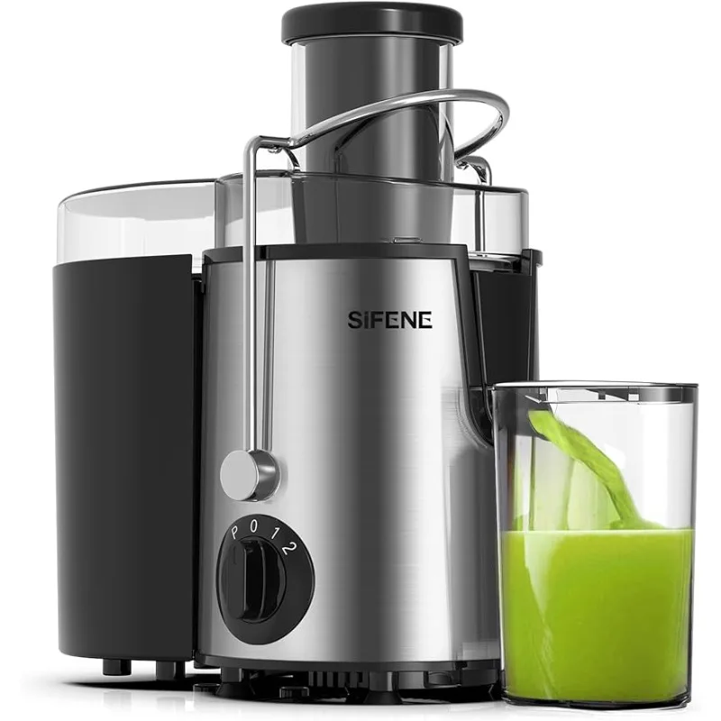 SiFENE 800 Watt 3 Speed Stainless Steel Electric Centrifugal Juicer