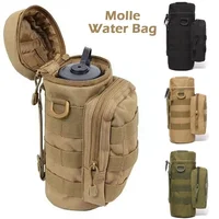 Тактическая сумка для бутылки с водой Molle, держатель для улицы, путешествий, кемпинга, пешего туризма, езды на велосипеде, рыбалки, охоты, переноска для бутылки с водой, чайника
