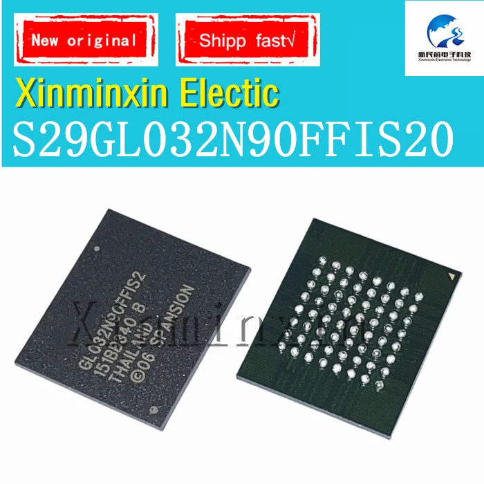 10PCS/LOT  GL032N90FFIS2 S29GL032N90FFIS20 FBGA-64  IC Chip 100% New Original In Stock