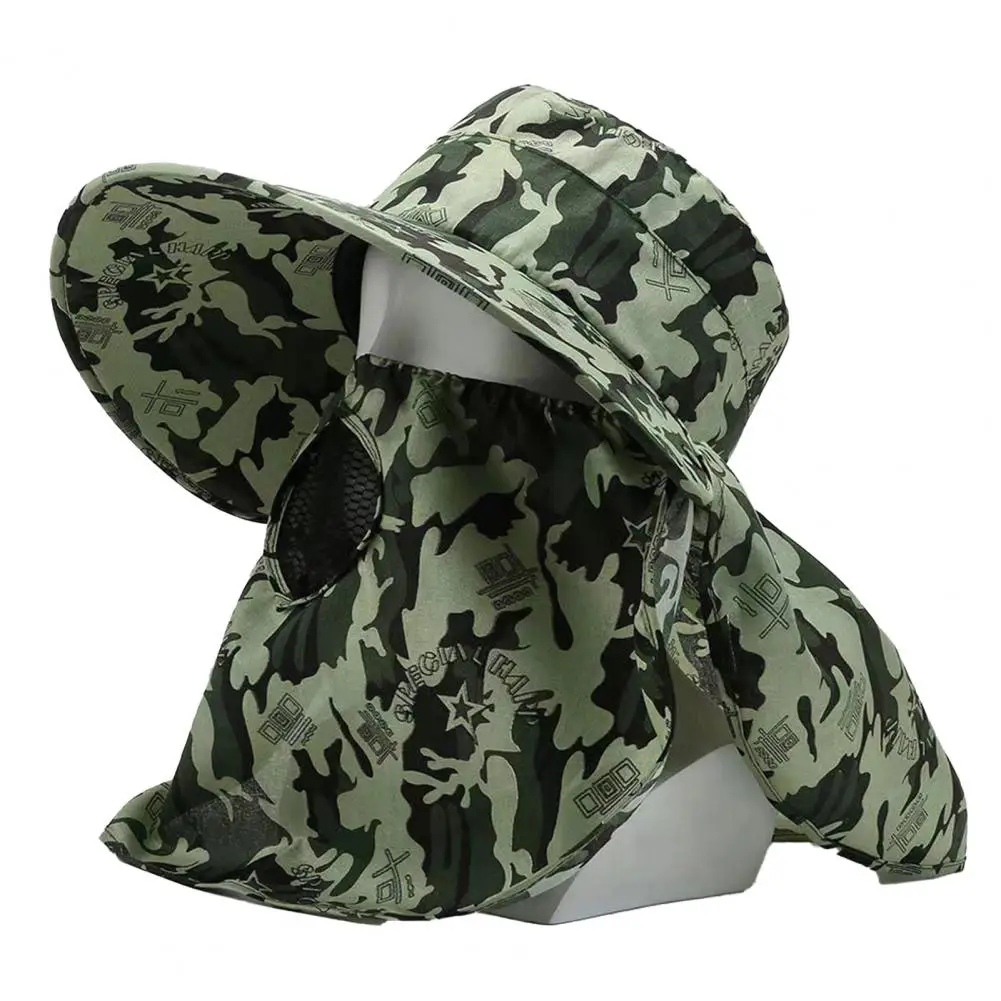 

Fisherman Hat Sunburn-protection Hiking Hat Outdoor Safari Hunting Fishing Sun Hat